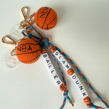 Load image into Gallery viewer, ‘BALLER’ BASKETBALL BOOM BESPOKE BAG CHARM
