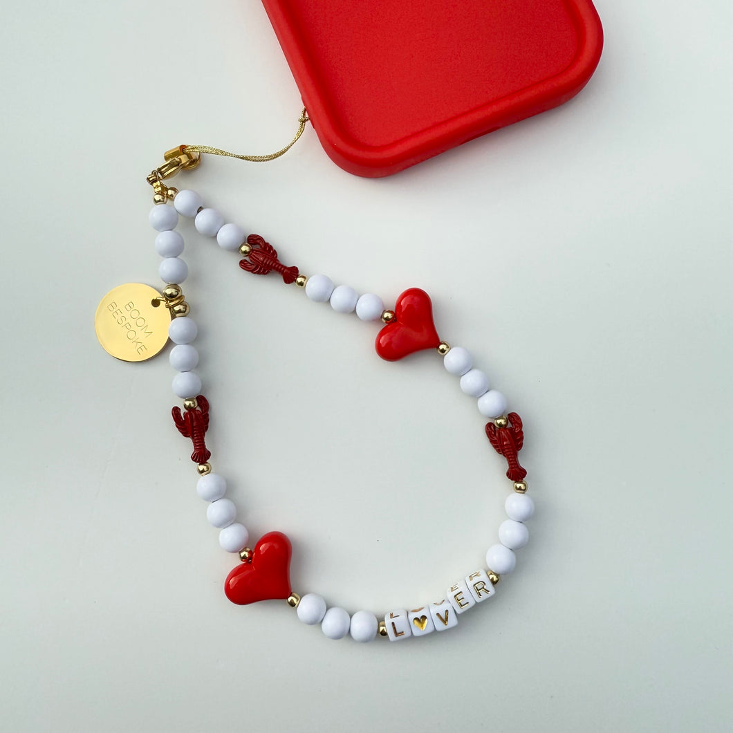 ´LOBSTER LOVER’ BOOM BESPOKE PHONE BEADS