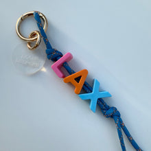 Load image into Gallery viewer, ‘LAX’ CORD BAG CHARM / KEYRING BY BOOMBESPOKE
