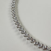 Load image into Gallery viewer, ´COLD HEART’ SILVER TENNIS NECKLACE
